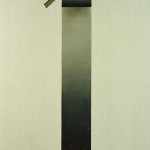 "Pidestal" 1993, akryl på duk, papp, 55 x 30 x 30 cm